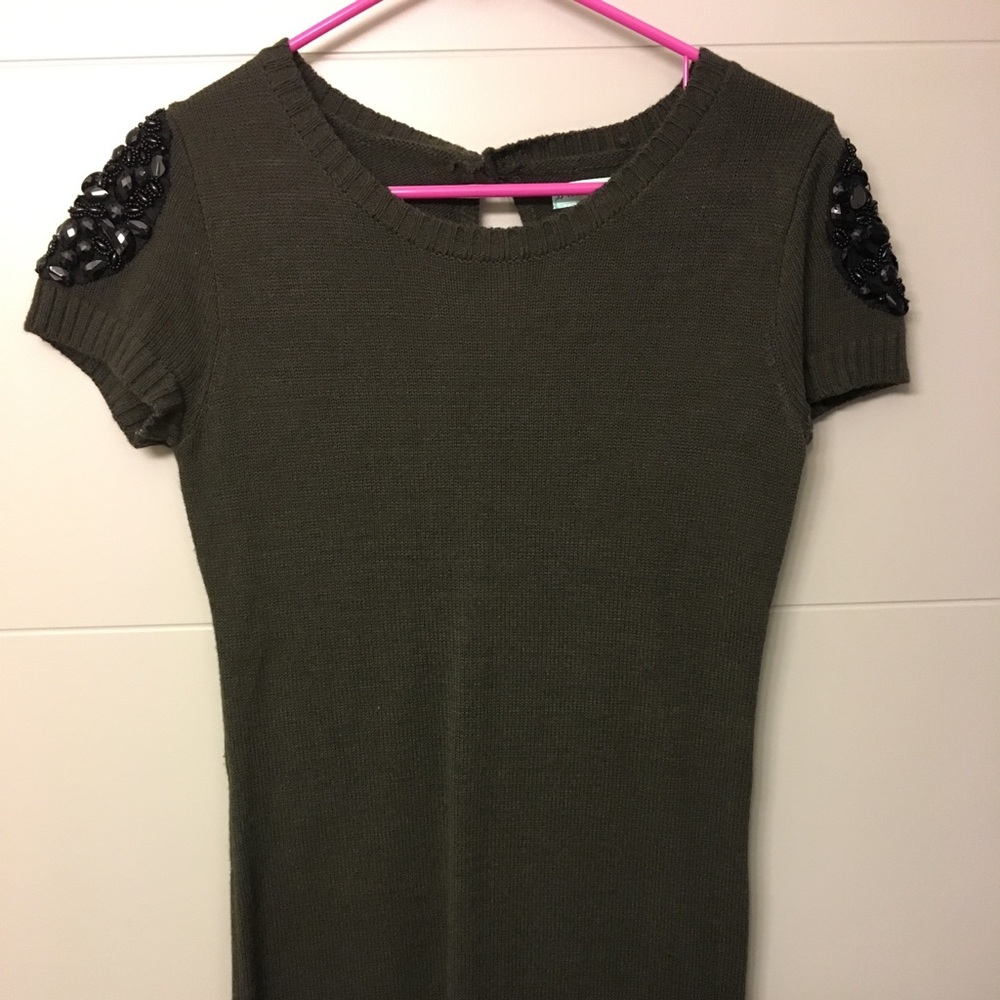 Short Sleeve Sweater Dress